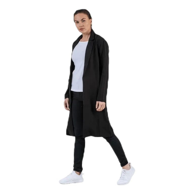 Pieces Kana Ls Coatigan Black