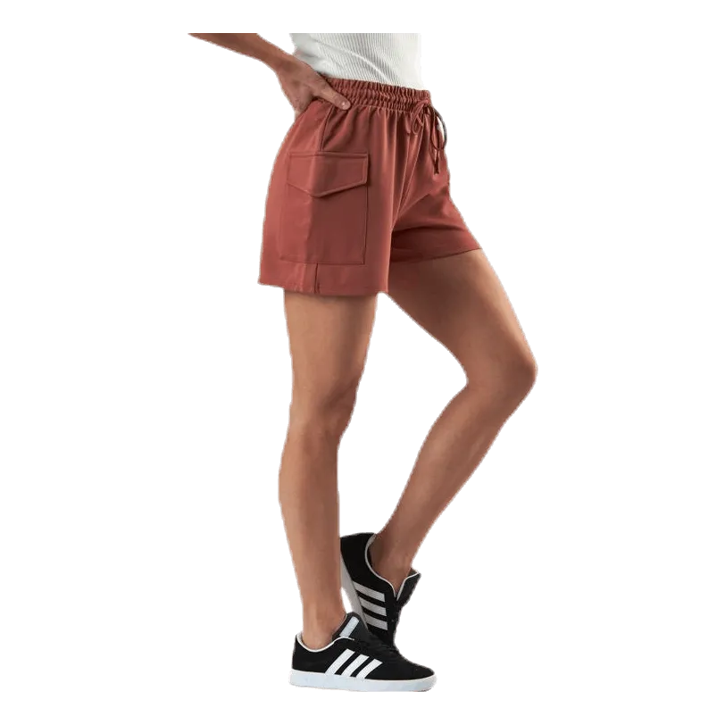 Pieces Marisa Mw Shorts Brown
