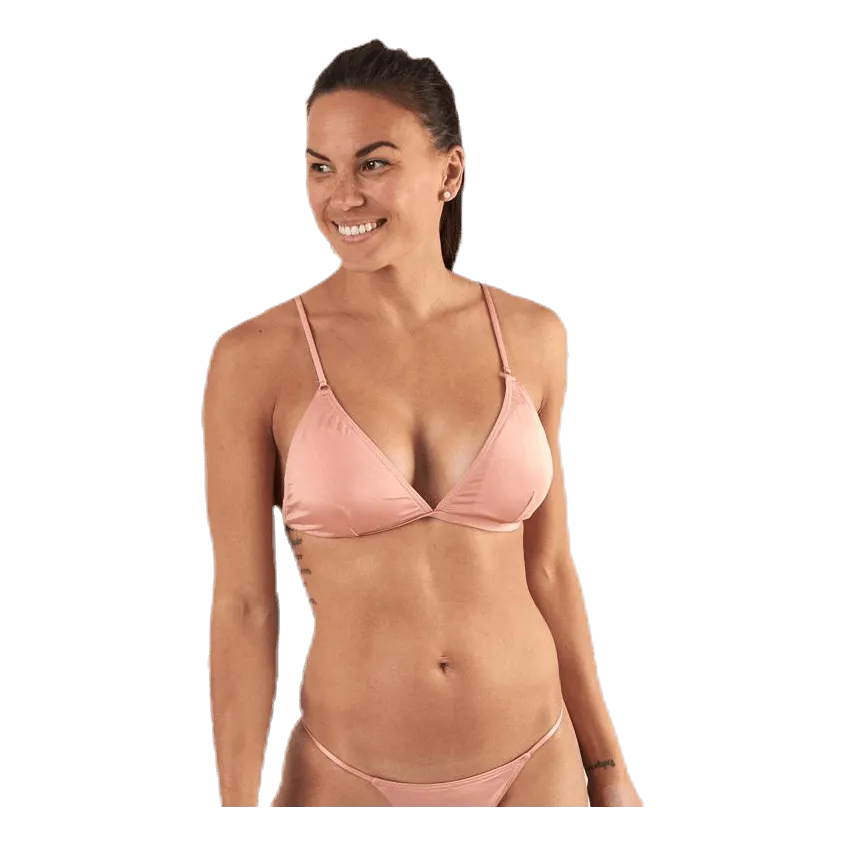 Pieces Nadine Bikini Triangle Bra Brown