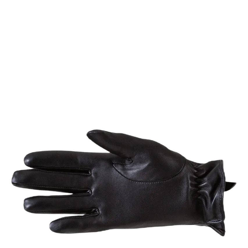Pieces Nellie Leather Glove Black