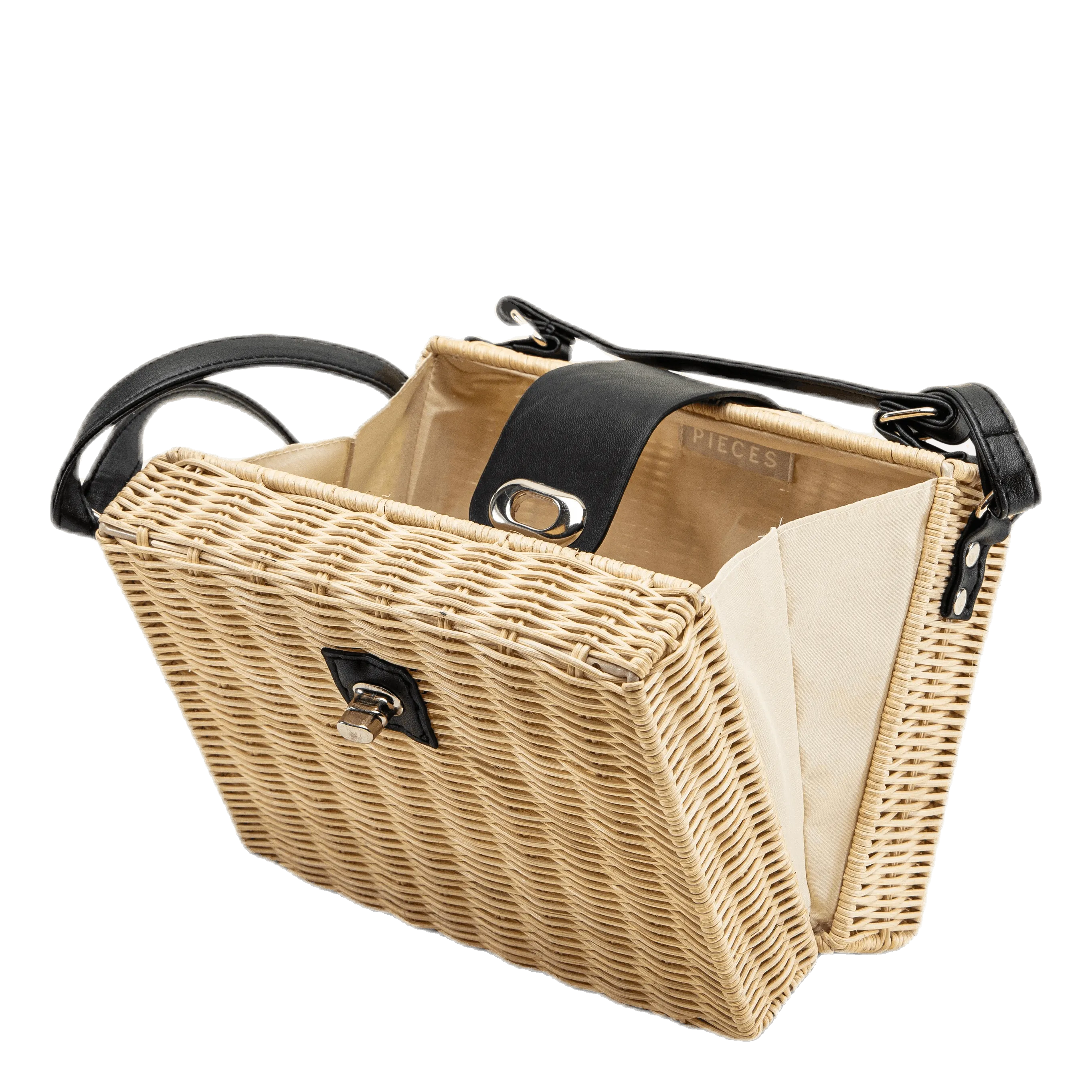 Pieces Oelle Boxy Cross Body Beige