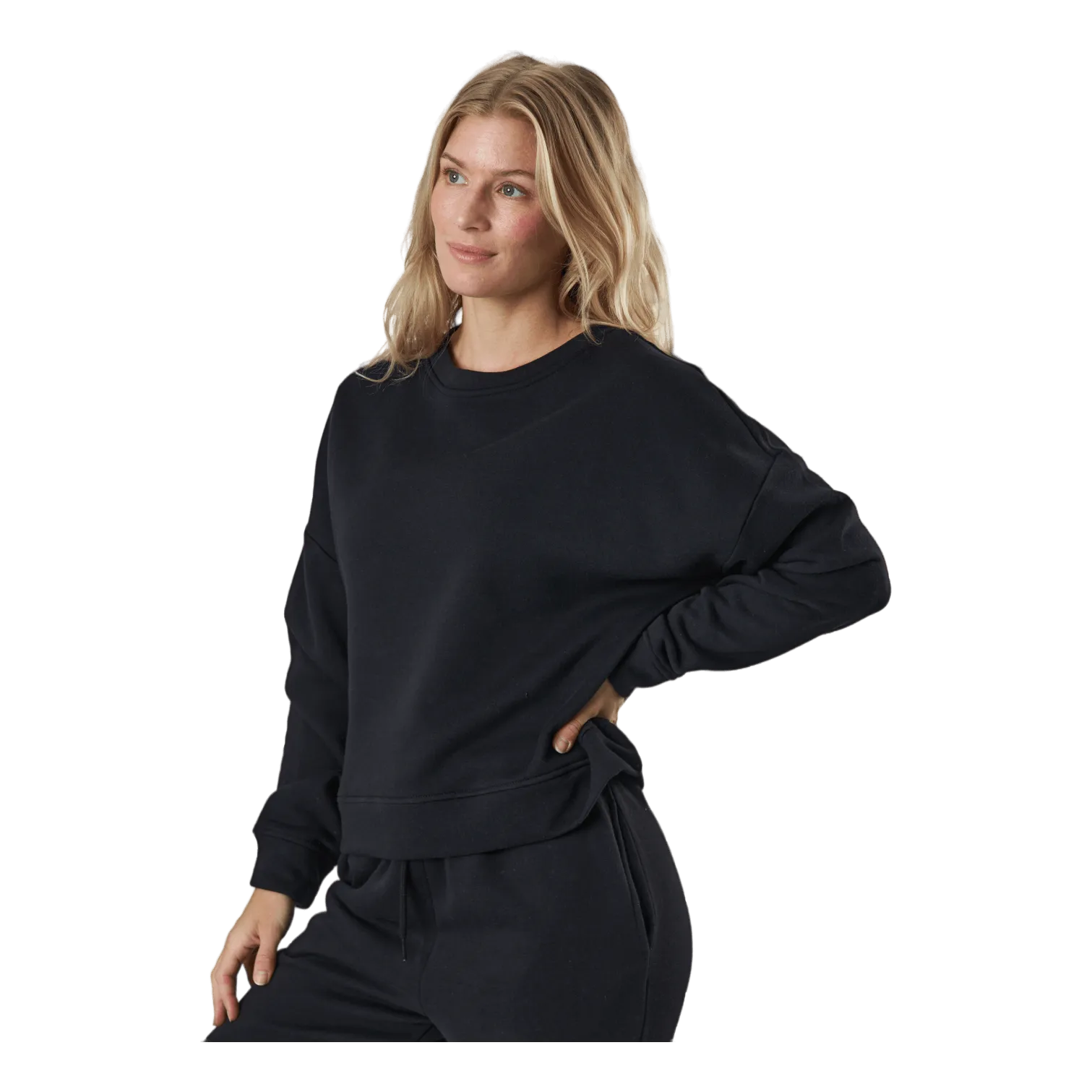 Pieces Pcchilli Ls Sweat Noos Bc Black
