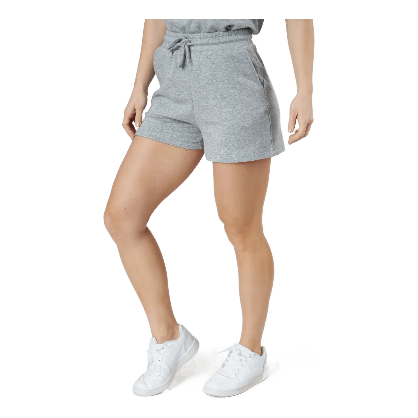 Pieces Pcchilli Summer Hw Shorts Light Grey Melange