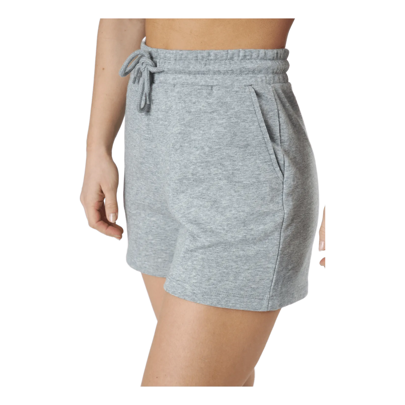 Pieces Pcchilli Summer Hw Shorts Light Grey Melange