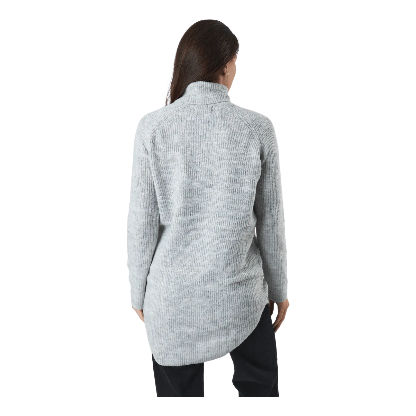 Pieces Pcellen Ls Long Knit  Bc Light Grey Melange