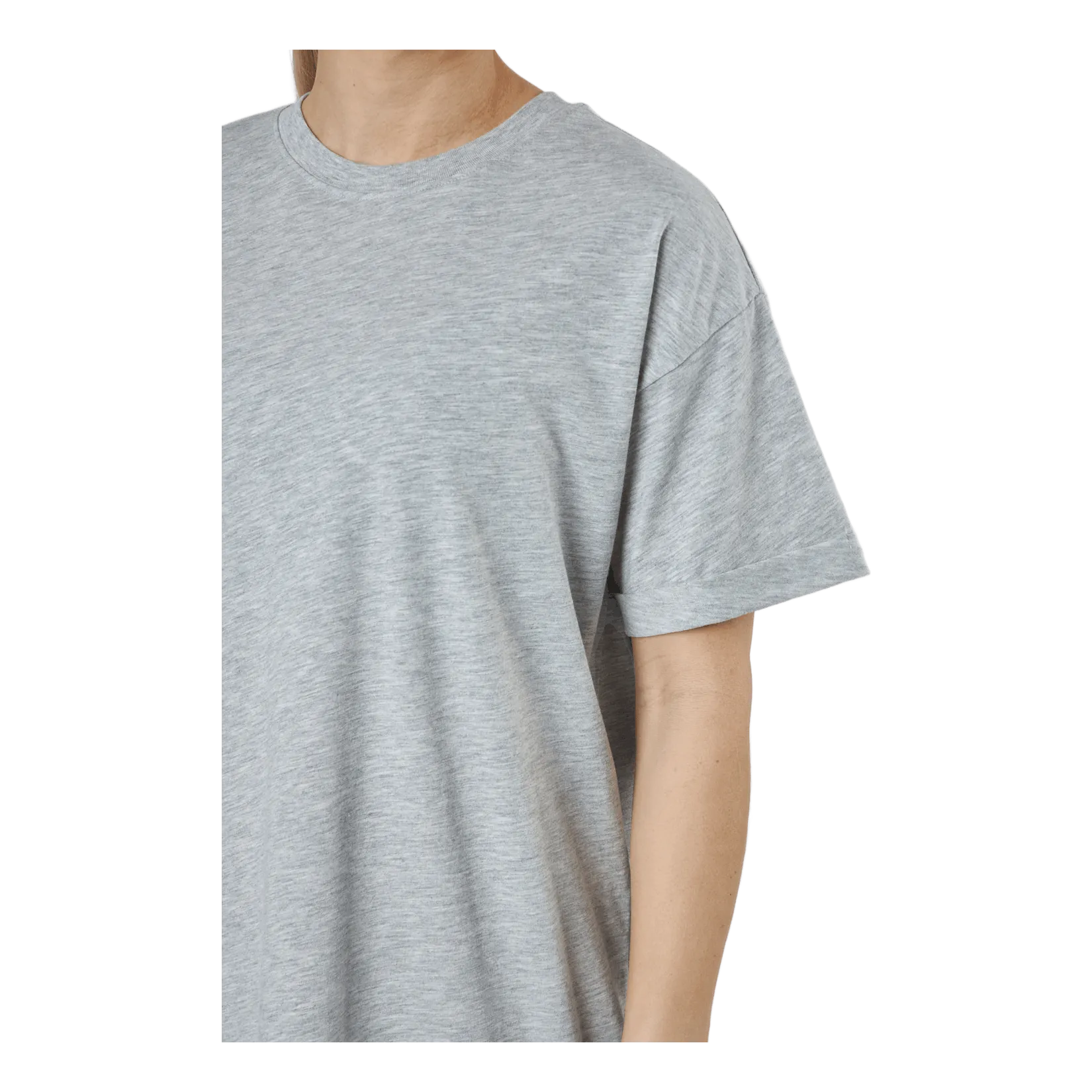 Pieces Pcria Ss Dress  Bc Light Grey Melange