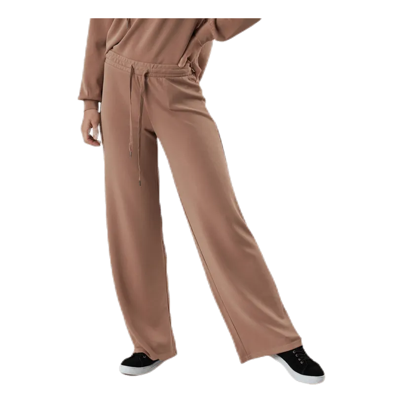 Pieces Rise Mw Wide Pant Lounge Red
