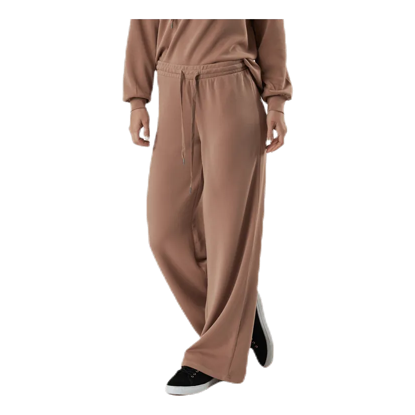Pieces Rise Mw Wide Pant Lounge Red