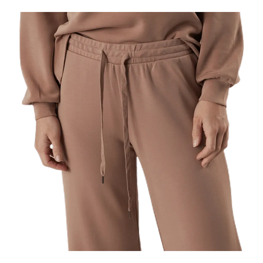 Pieces Rise Mw Wide Pant Lounge Red