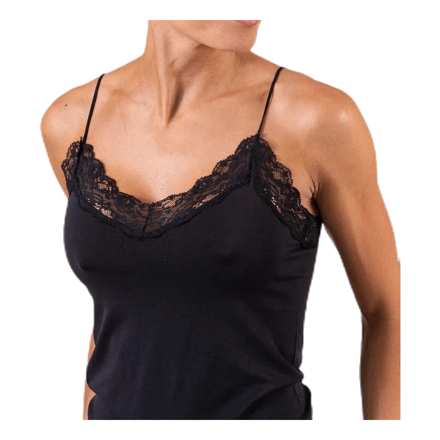 Pieces Toloa Singlet Black