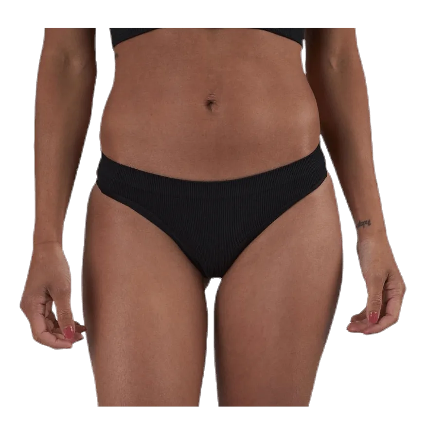 PIECES YMMI RIB BRIEF 2PACK BLACK