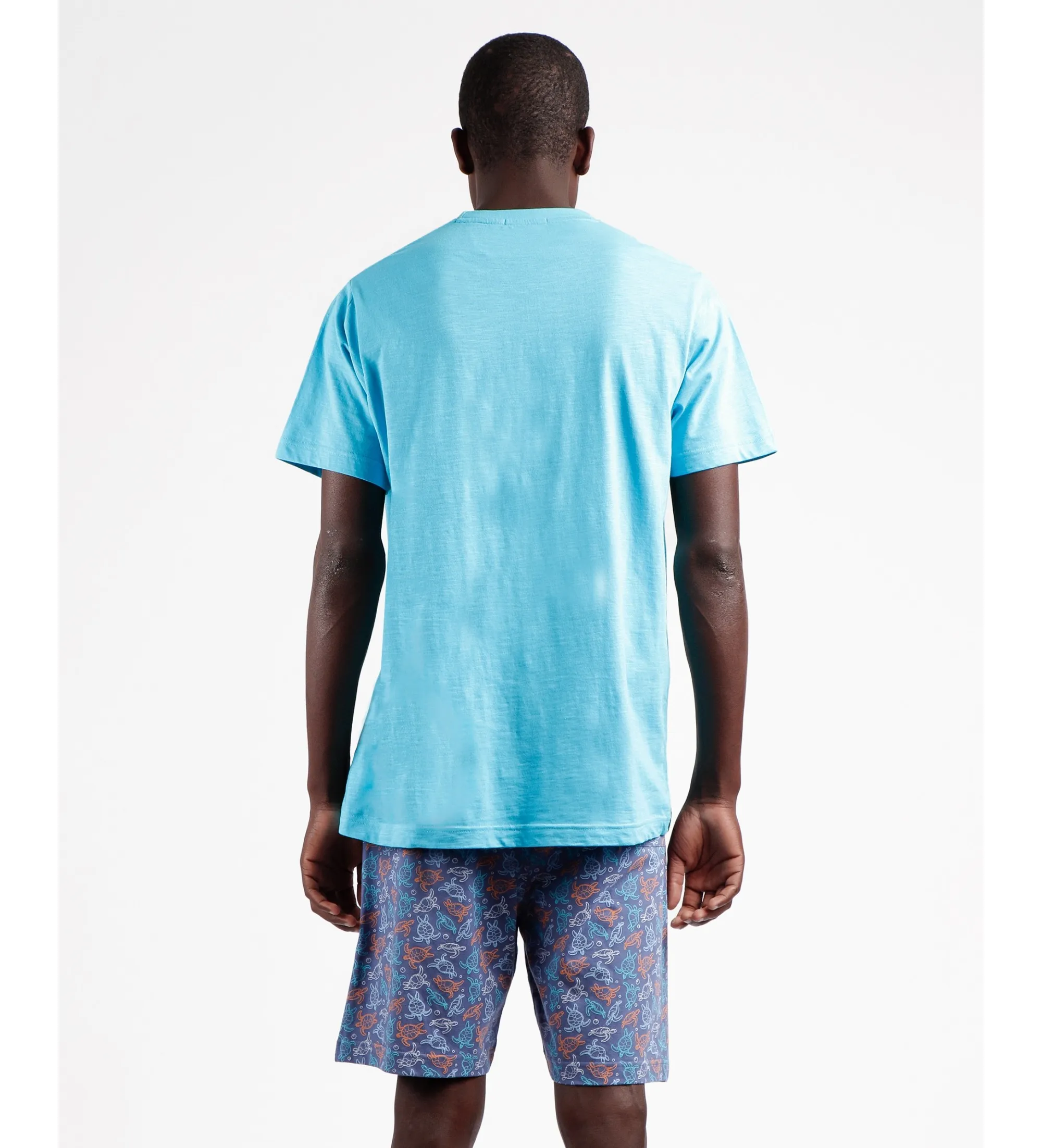 Pijama Manga Corta Ocean Life azul