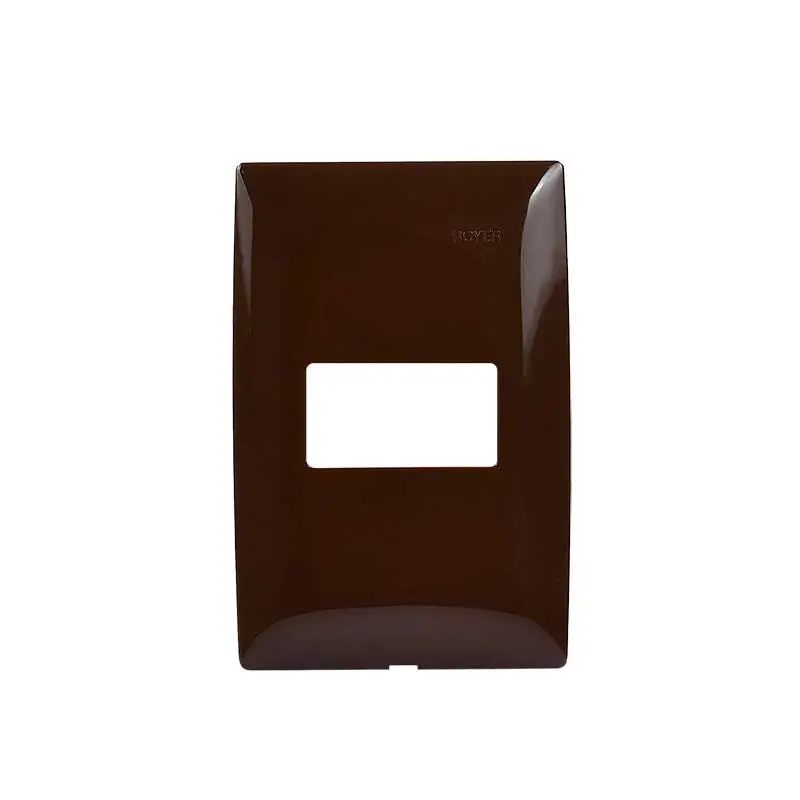 PLACA 1 MóDULO HORIZONTAL ROYER 100 1006201B CHOCOLATE
