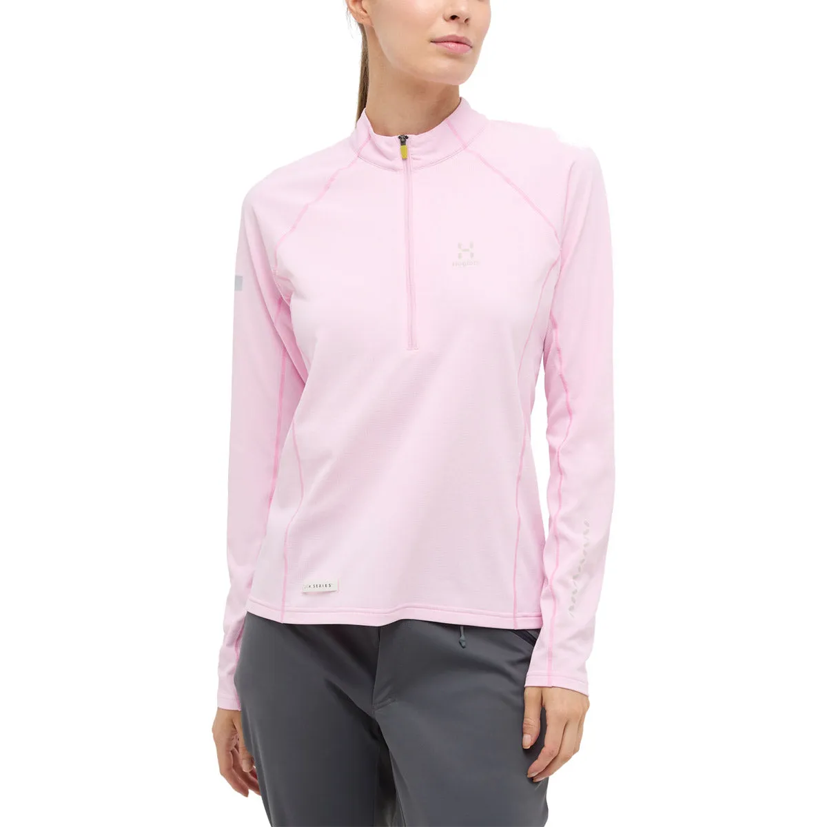 Polar Mujer L.I.M Tempo Trail Halfzip Wome Haglöfs Rosa