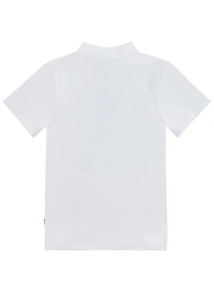 Polo Levis Tape Blanco Para Niño