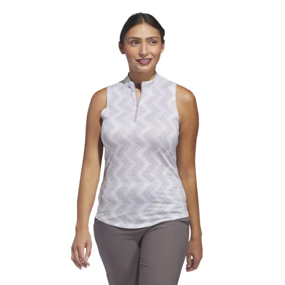 Polo Sin Mangas Adidas Ultimate 365 Ottoman Printed Mujer