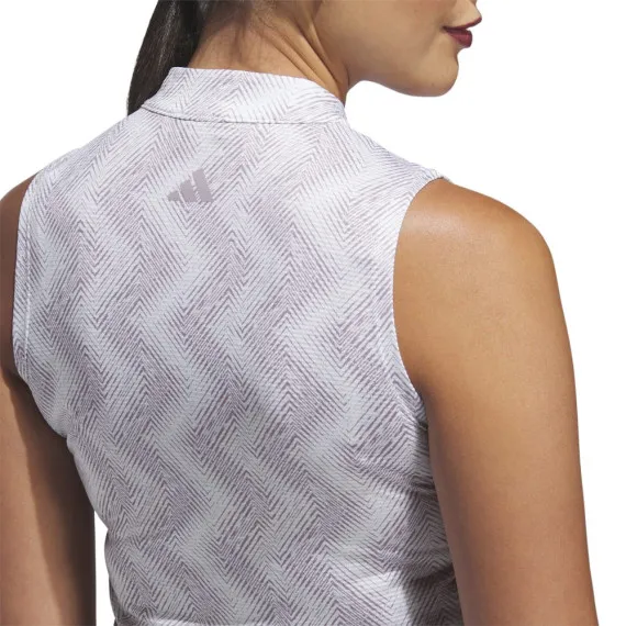 Polo Sin Mangas Adidas Ultimate 365 Ottoman Printed Mujer