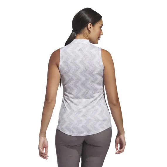 Polo Sin Mangas Adidas Ultimate 365 Ottoman Printed Mujer