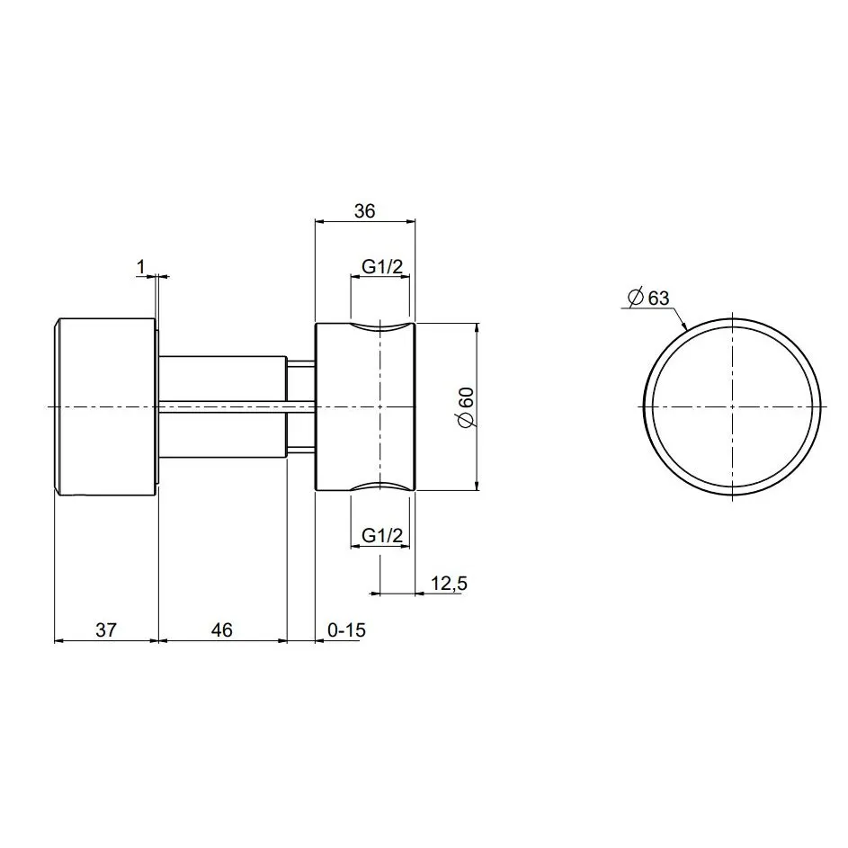 QUADRO DESIGN STEREO MEZCLADOR HIDROPROGRESIVO DE PARED