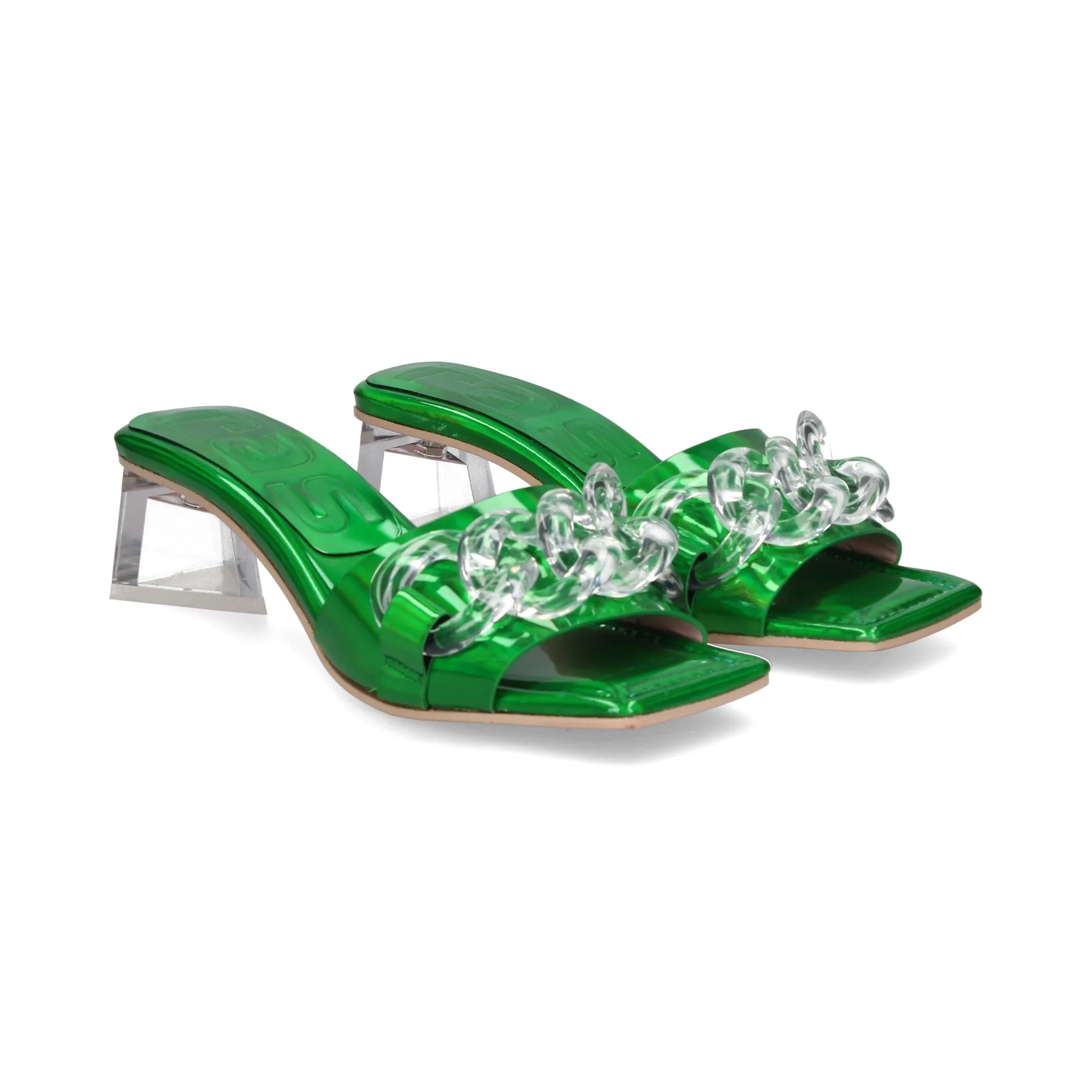 RAS Sandalias con tacón de Mujer GLOOM GREEN