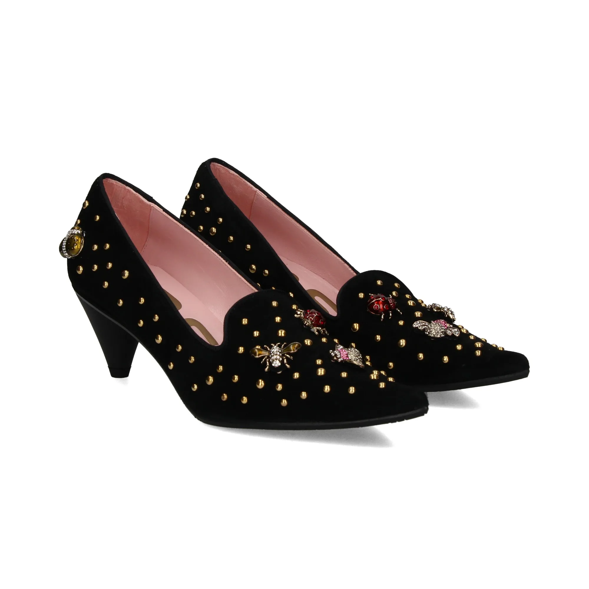 RAS Zapatos de tacón medio de Mujer NEGRO