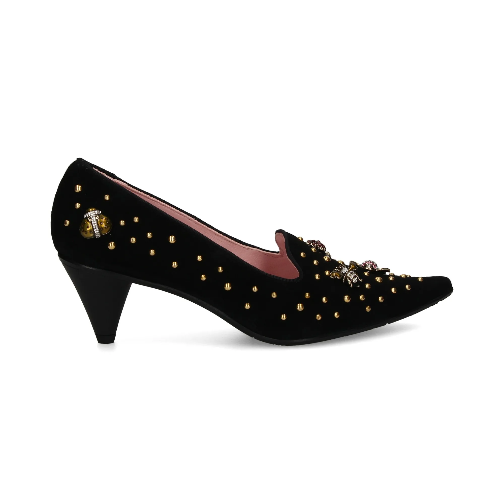 RAS Zapatos de tacón medio de Mujer NEGRO