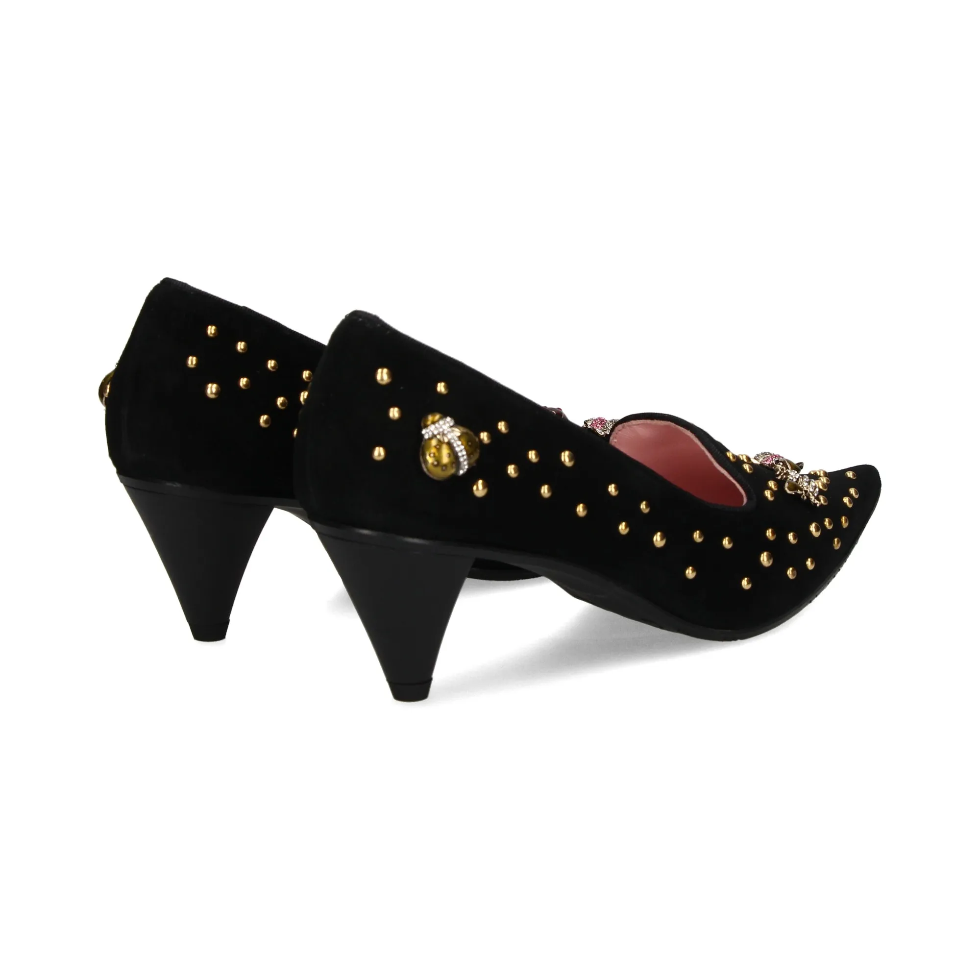 RAS Zapatos de tacón medio de Mujer NEGRO