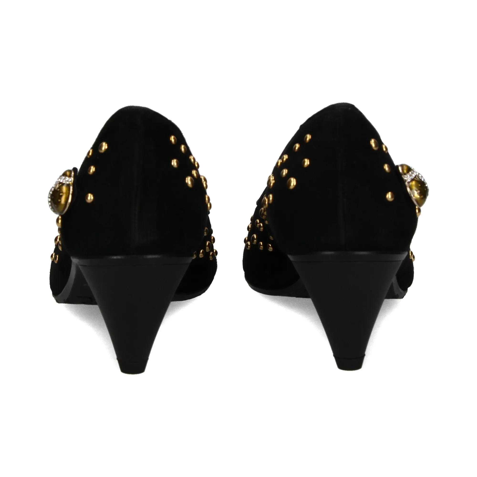 RAS Zapatos de tacón medio de Mujer NEGRO