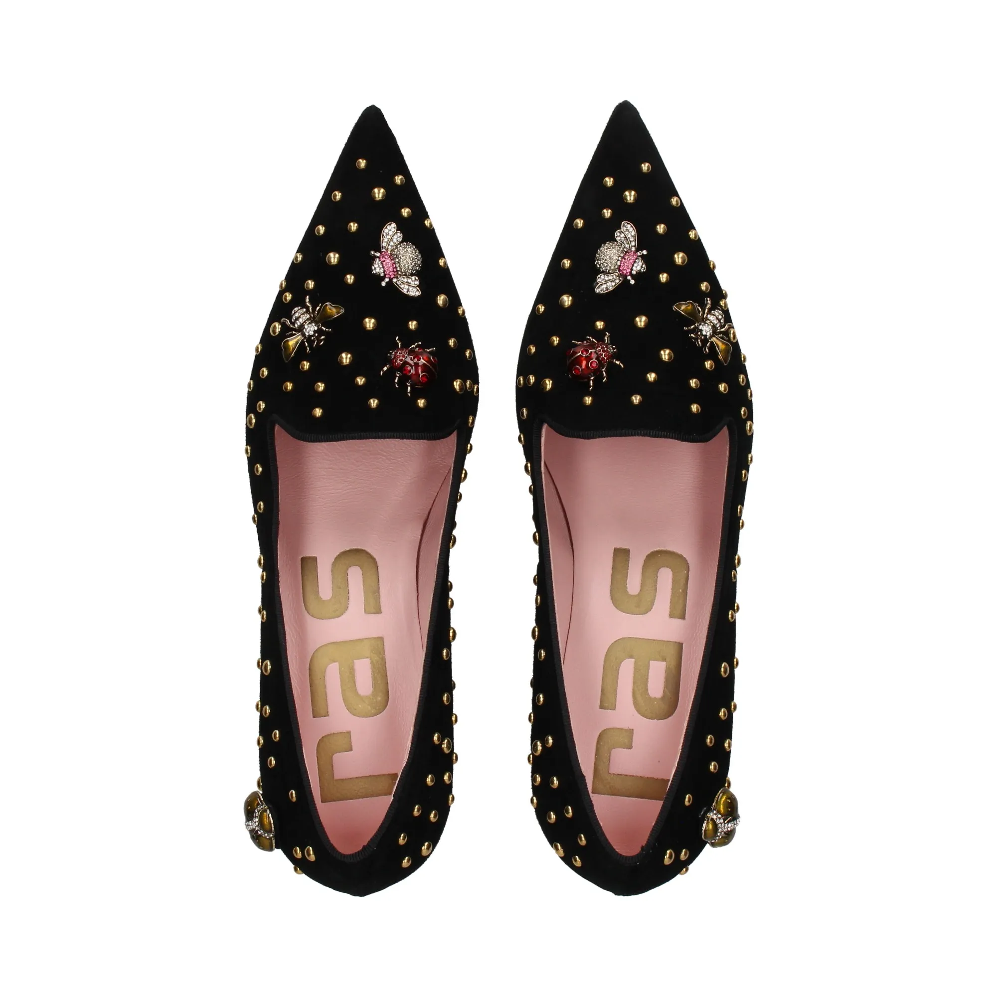 RAS Zapatos de tacón medio de Mujer NEGRO