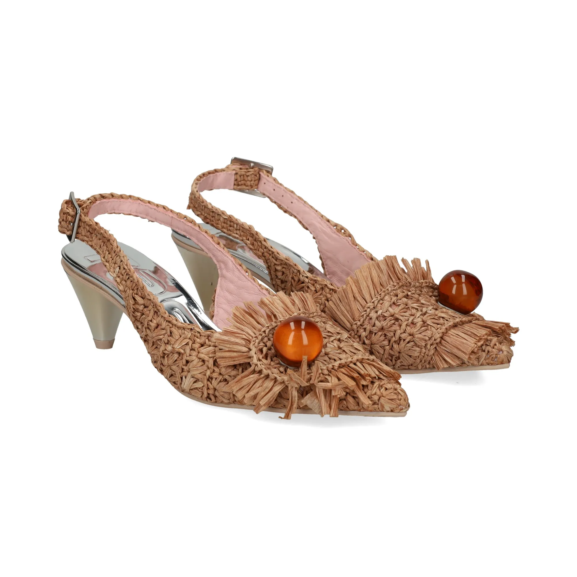RAS Zapatos de tacón medio de Mujer TAN