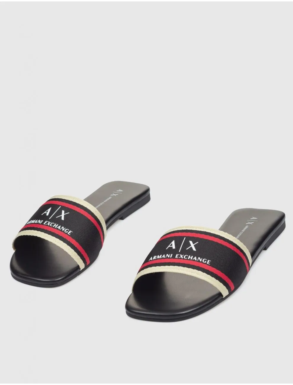 Sandalia Armani Exchange Xdp045 Negro
