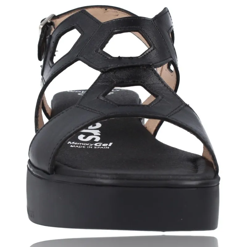 SANDALIAS CON PLATAFORMA DE PIEL PARA MUJER DE WONDERS PENTA B7922