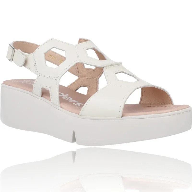 SANDALIAS CON PLATAFORMA DE PIEL PARA MUJER DE WONDERS PENTA B7922