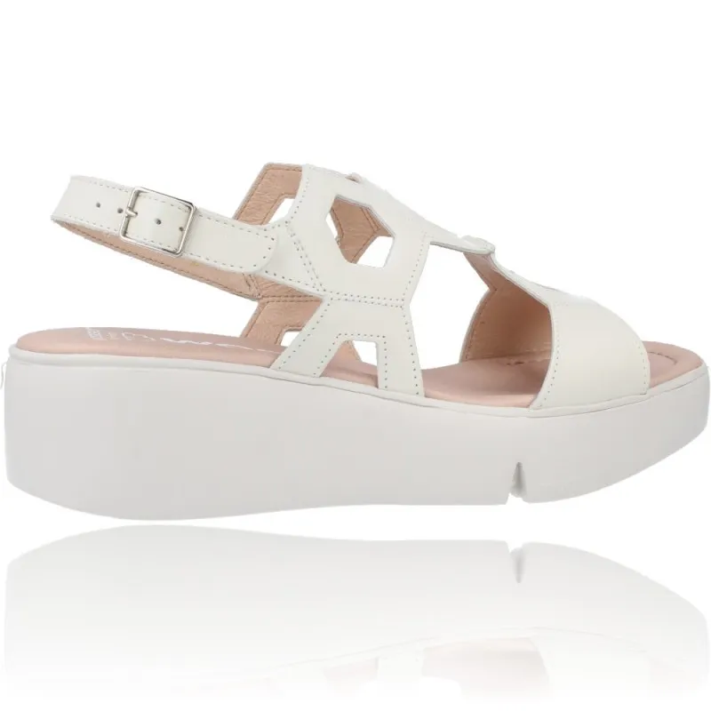 SANDALIAS CON PLATAFORMA DE PIEL PARA MUJER DE WONDERS PENTA B7922