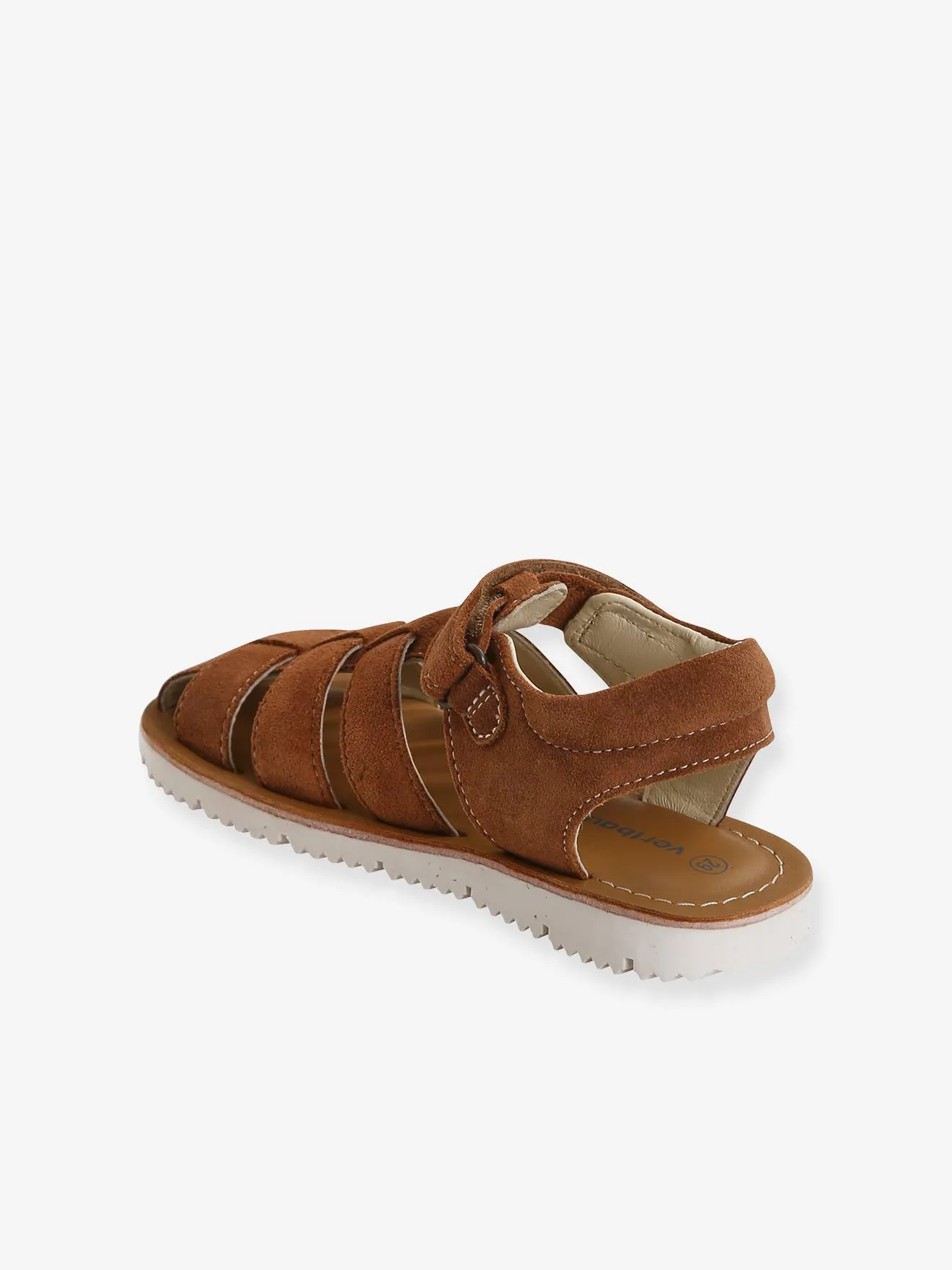 Sandalias de piel con tiras autoadherentes, para niño