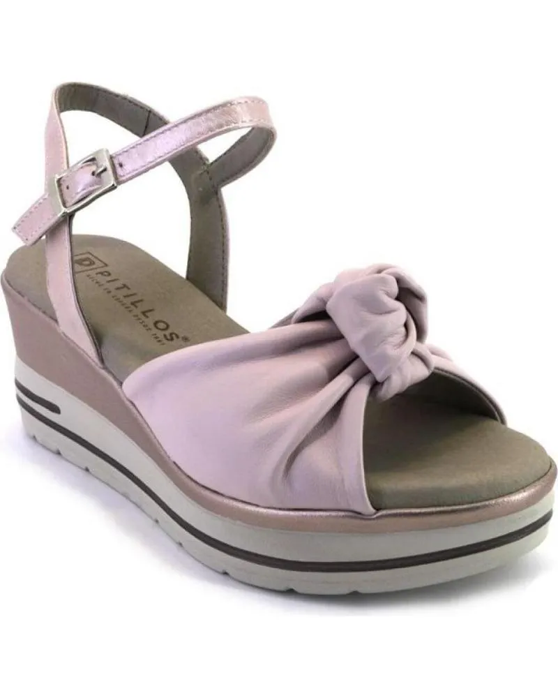 SANDALIAS PITILLOS  DE MUJER 261123 SANDALIAS DE MUJER PIEL  ROSA