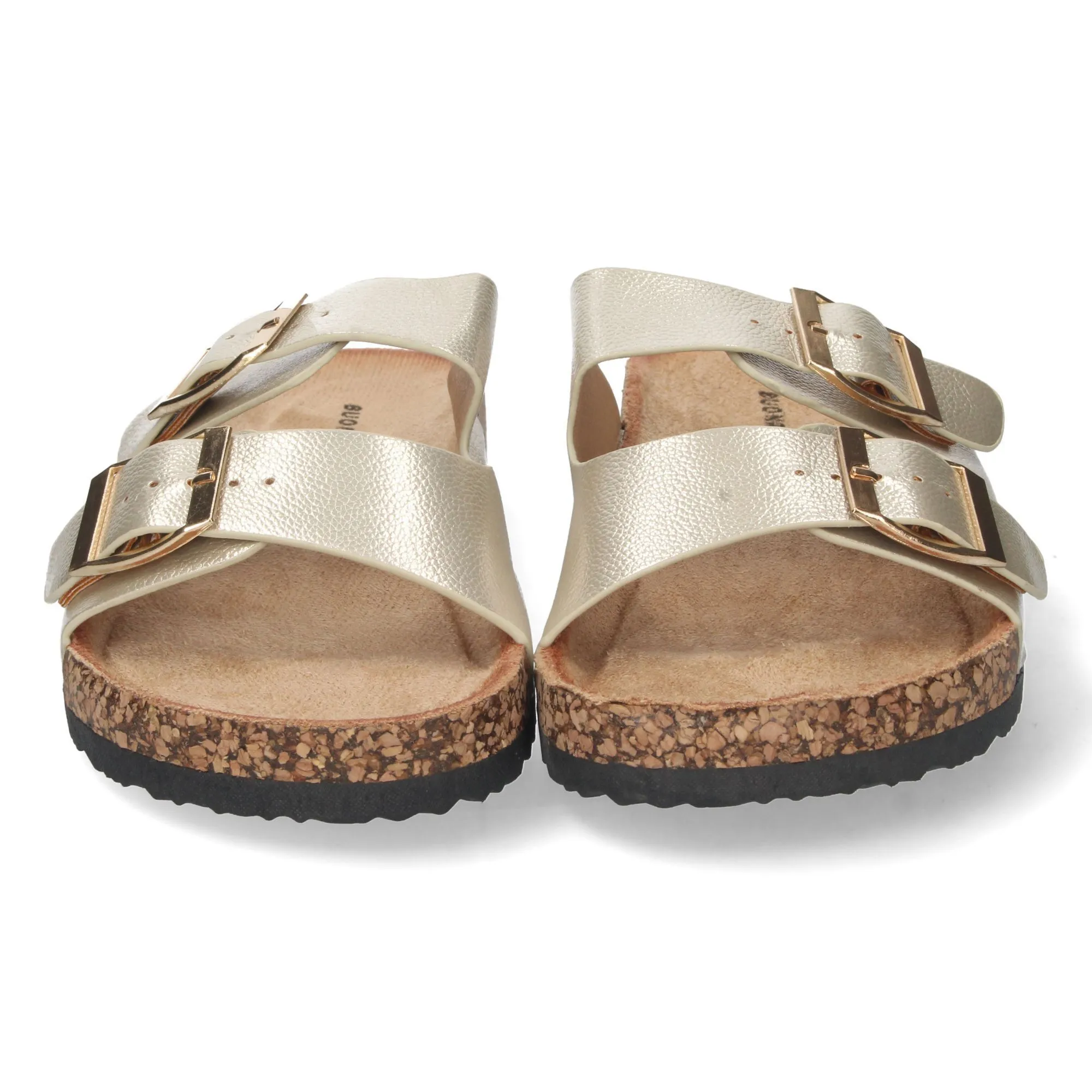 SANDALIAS PLANAS DORADA MUJER PLANTA BIO 1AY1056