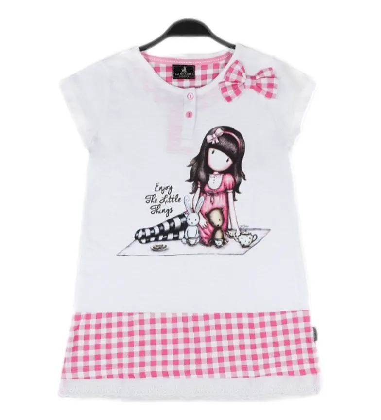 SANTORO CAMISOLA LITTLE THINGS ROSA, BLANCO