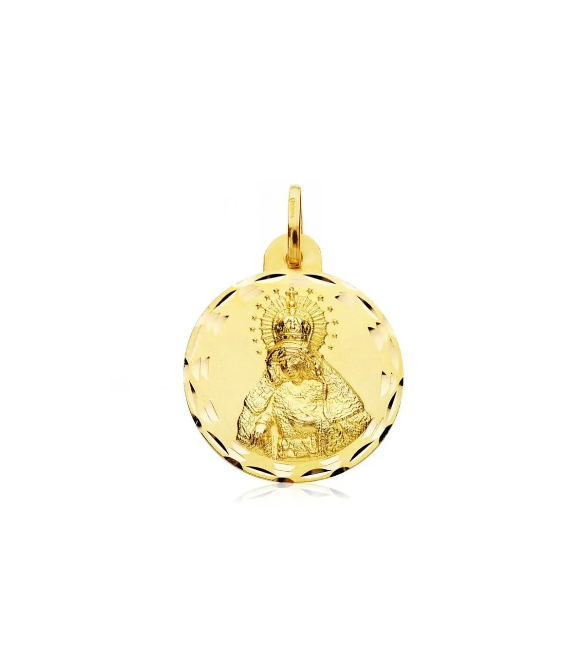 Scapulaire Vierge Macarena et Christ du Gran Poder Or 18K 23 mm