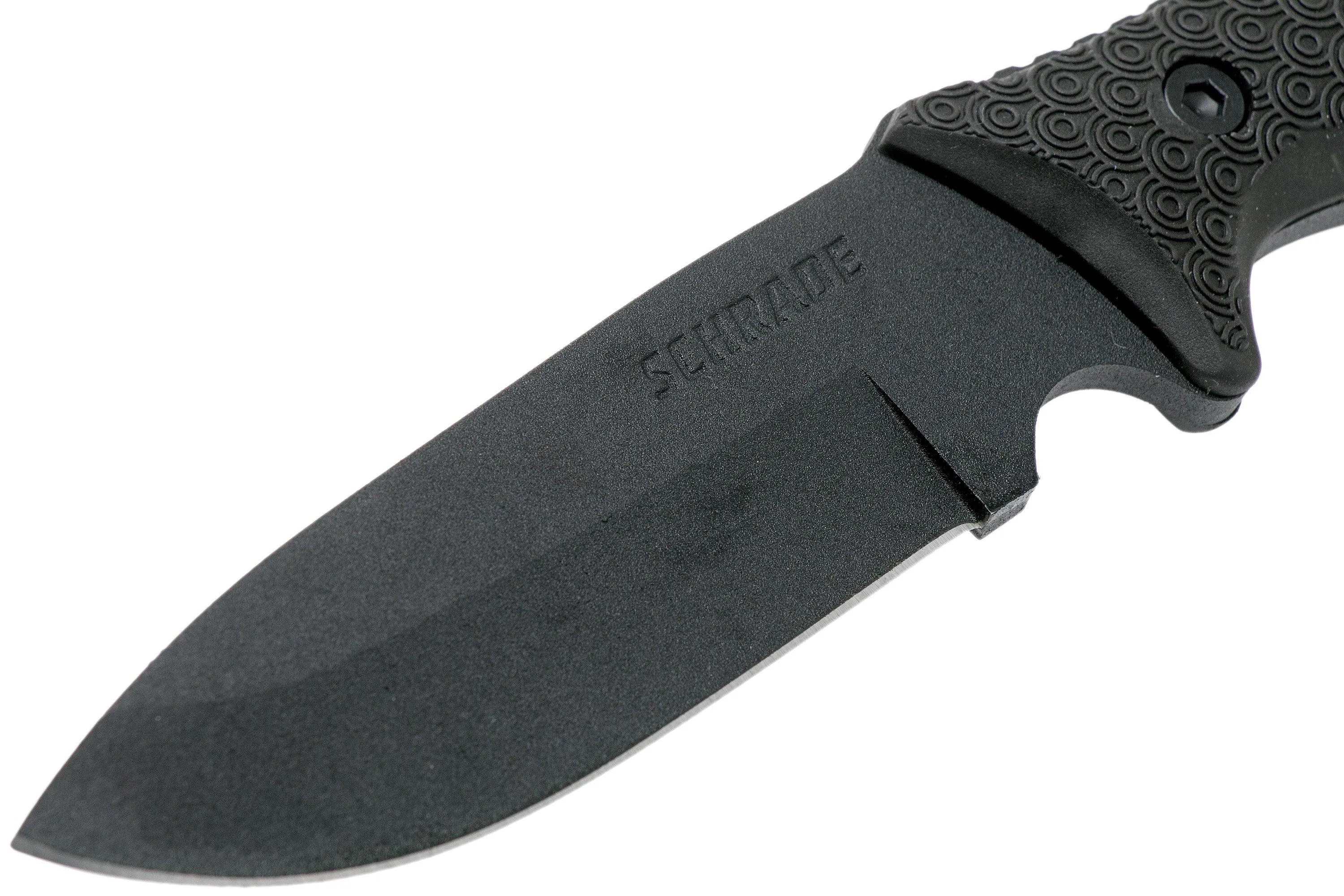 Schrade Frontier 5 Fixed Blade SCHF36, 1095 Carbon Steel, cuchillo fijo con piedra de afilar & firesteel"