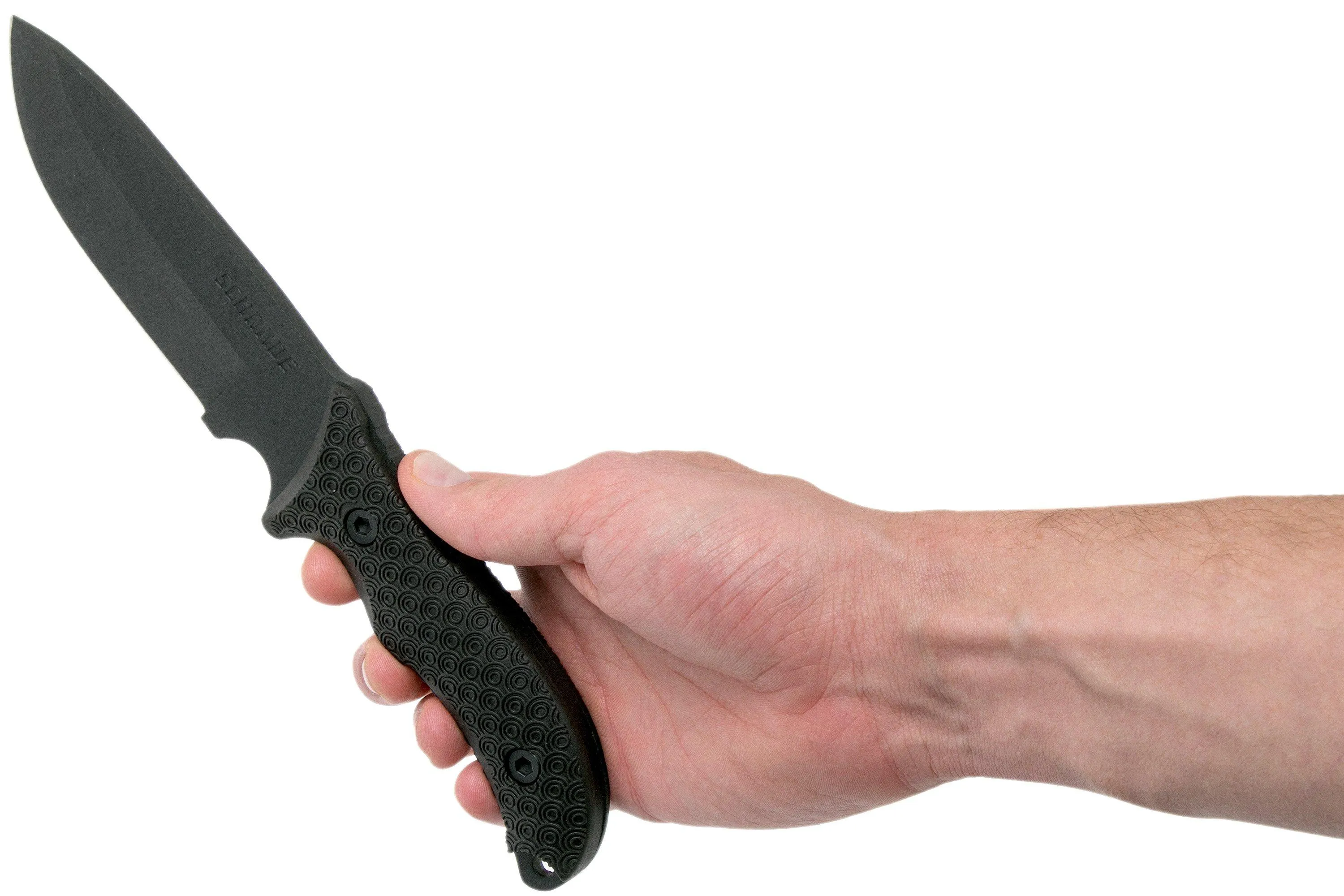 Schrade Frontier 5 Fixed Blade SCHF36, 1095 Carbon Steel, cuchillo fijo con piedra de afilar & firesteel"