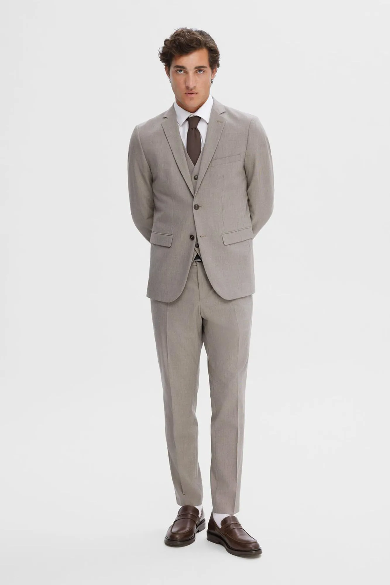 Selected Americana Slim Fit de cuadros