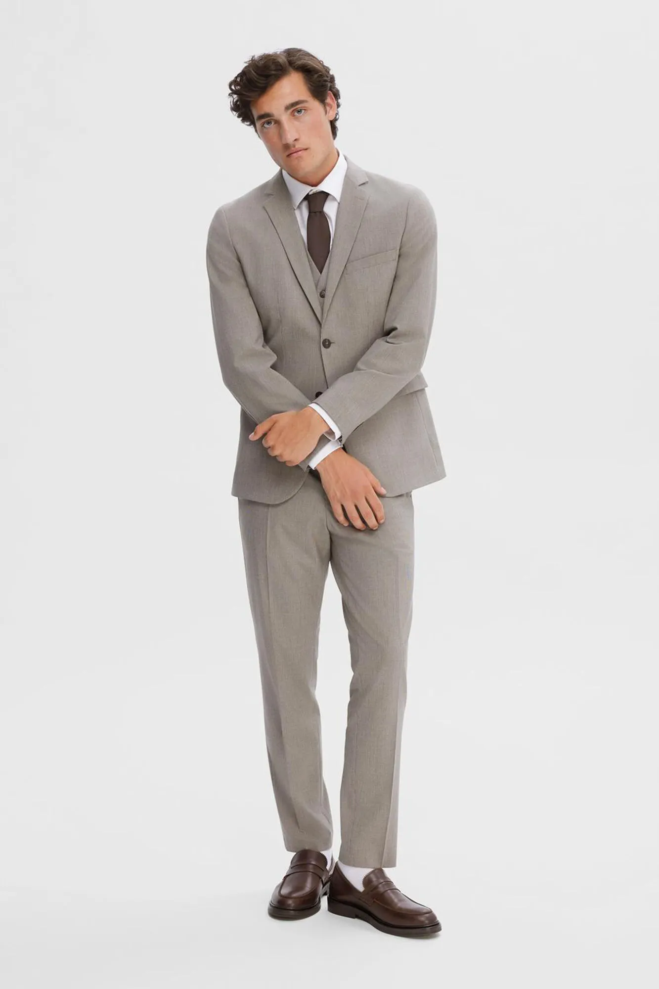 Selected Americana Slim Fit de cuadros