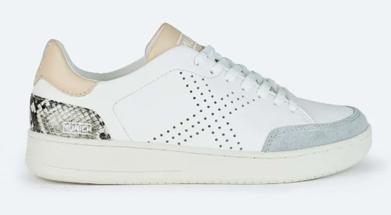 SNEAKERS MUNICH XCOURT 02 PIEL BLANCO
