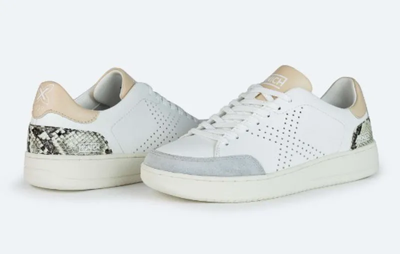 SNEAKERS MUNICH XCOURT 02 PIEL BLANCO