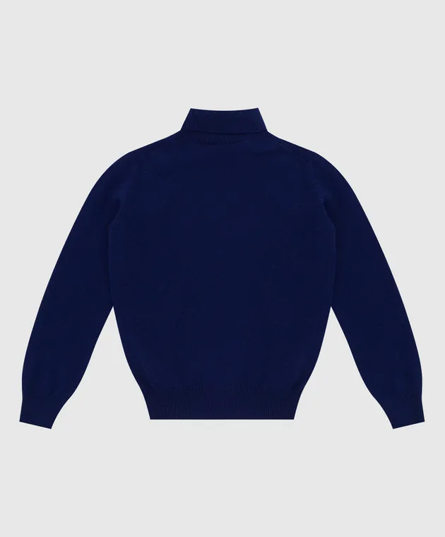 Stefano Ricci Children's sweater in cashmere, wool and silk with a pattern