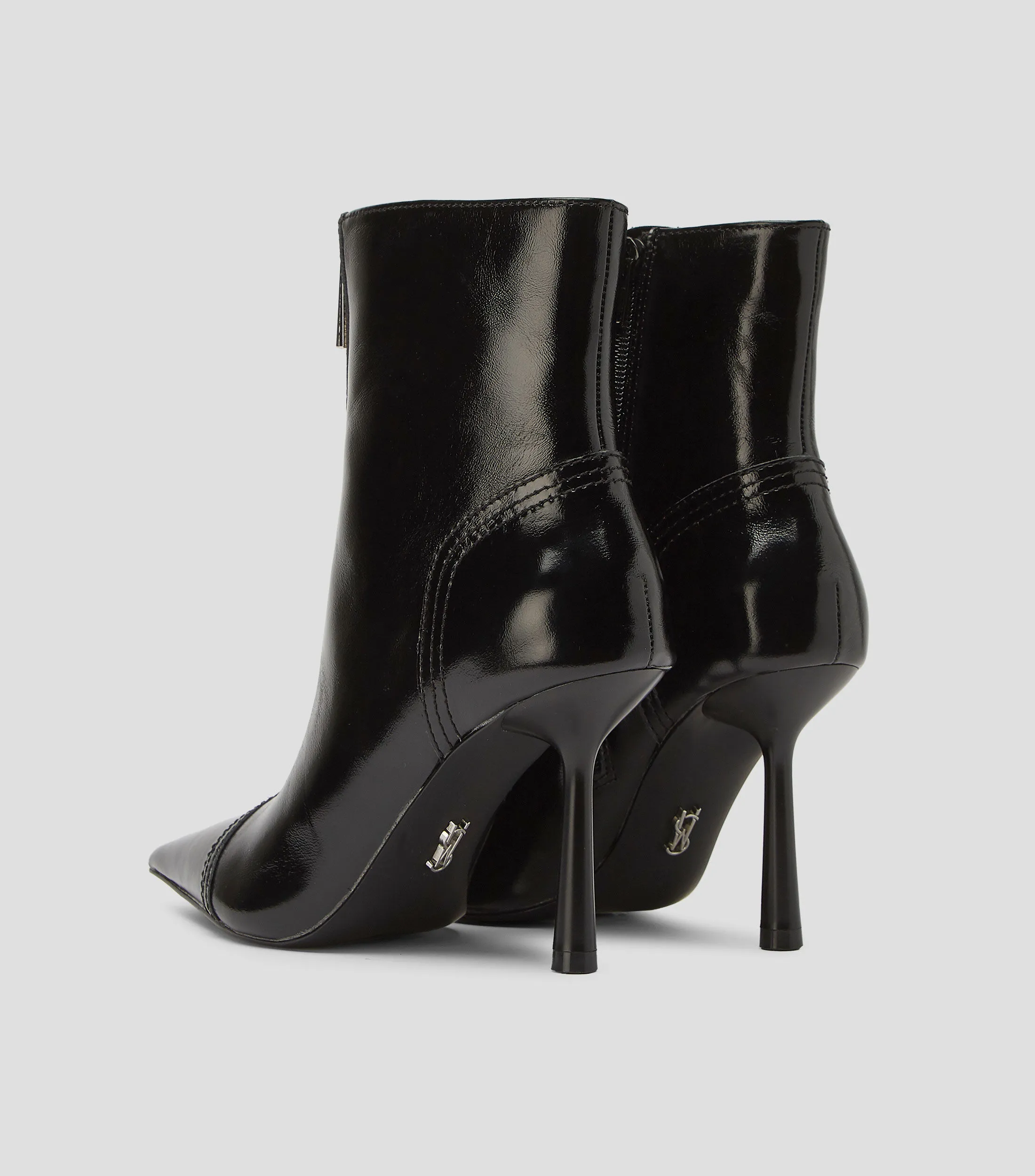 Steve Madden Botines casuales Kyndra en piel vacuna con tacón alto delgado Mujer