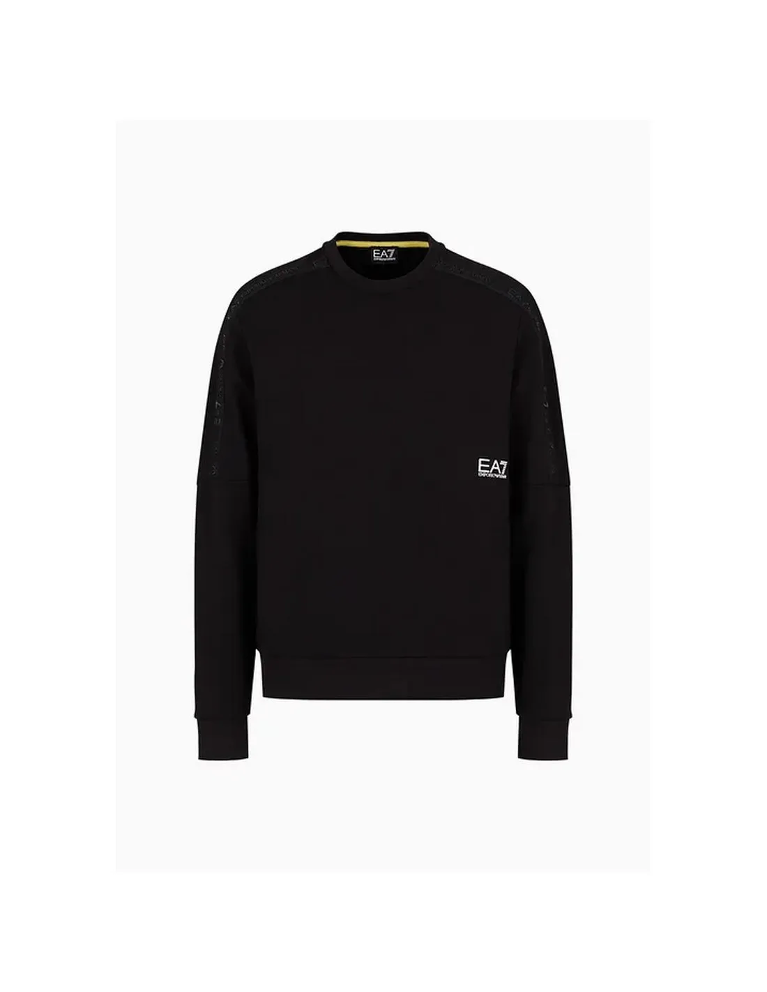 SUDADERA ARMANI NEGRA LOGO PEQUEñO  ECOOL