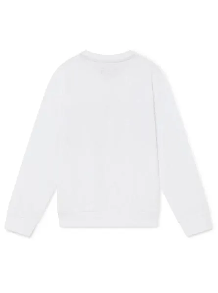 sudadera hackett print logo blanco para niño