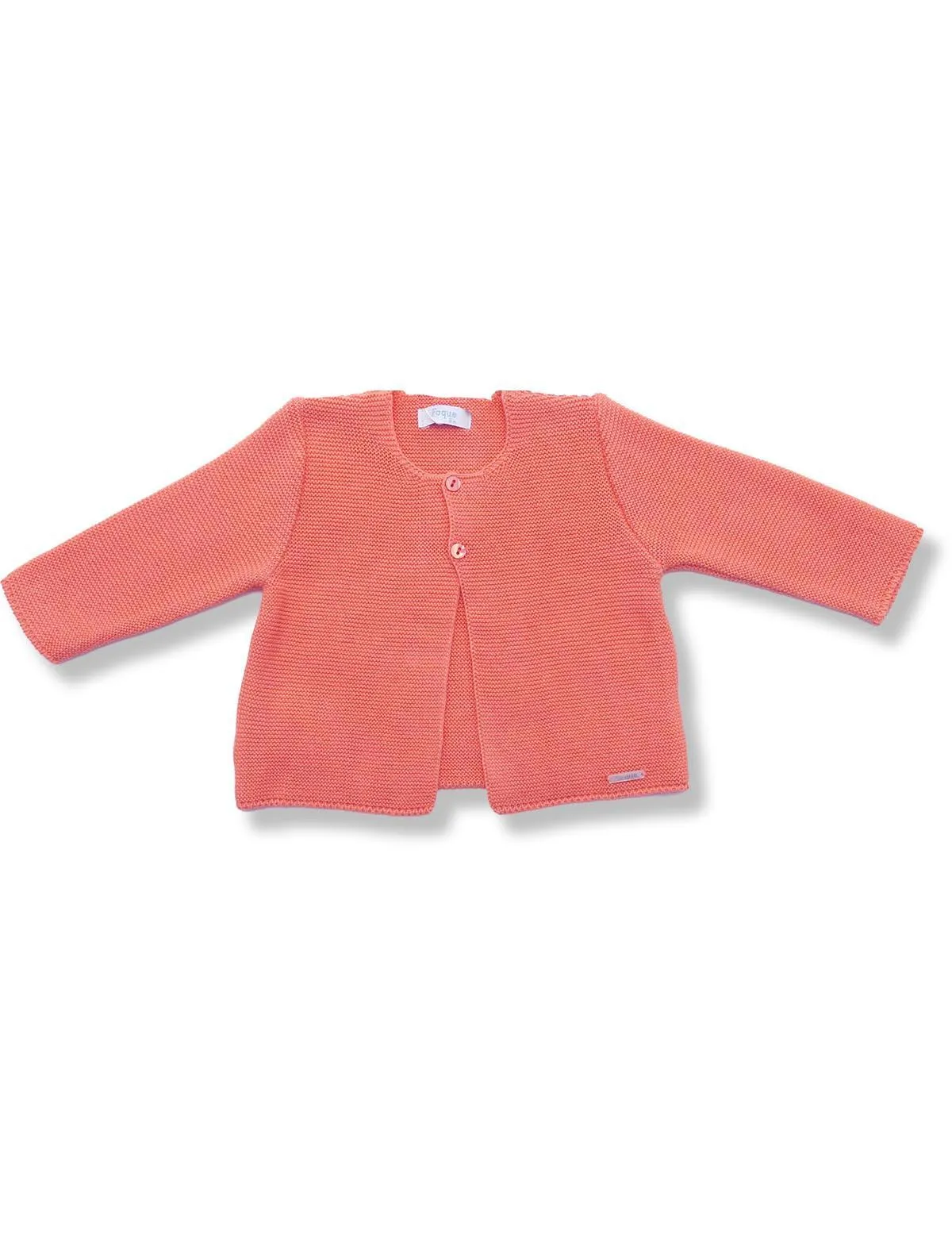 SUMMER KNITTED JACKET TWO COLORS. CORAL AND BLUE JEANS. MARK FOQUE. PV